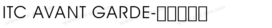 ITC AVANT GARDE字体转换